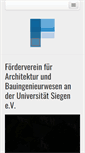 Mobile Screenshot of foerderverein-bauwesen.org