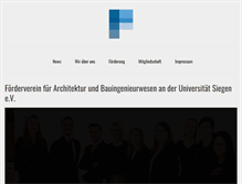 Tablet Screenshot of foerderverein-bauwesen.org